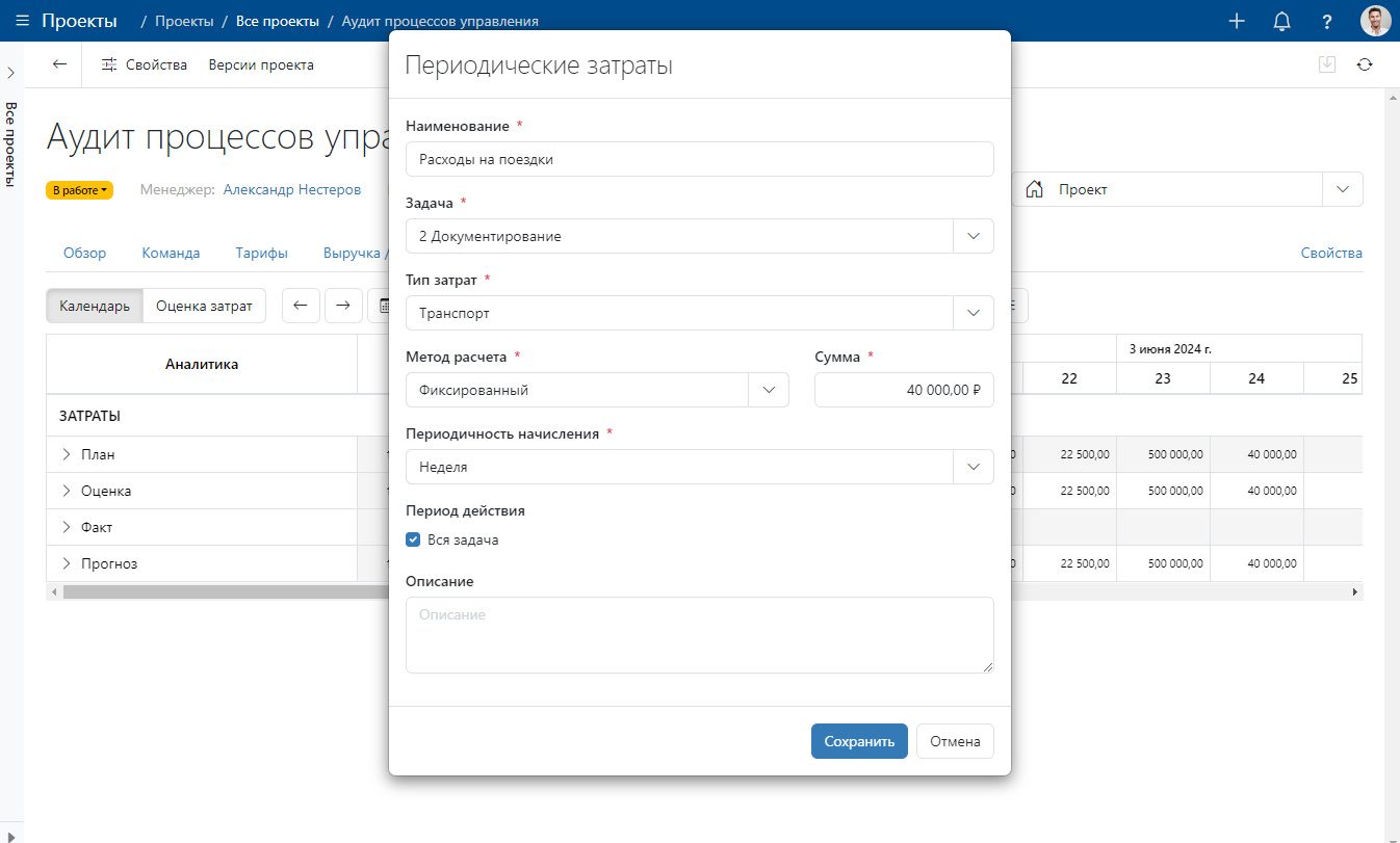 Периодические затраты